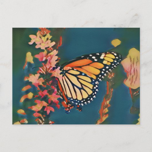 Carte Postale Papillon Ukiyo-e (Devant)