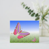 Carte postale papillon unique (Debout devant)