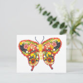 Carte Postale papillon végétal (Debout devant)