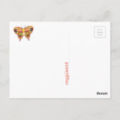 Carte Postale papillon végétal (Dos)