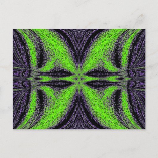 Carte Postale Papillon vert 4 (Devant)
