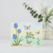 Carte Postale Papillon Vintag (Debout devant)