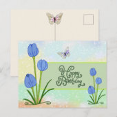 Carte Postale Papillon Vintag (Devant / Derrière)