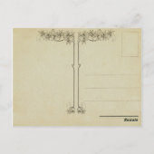 Carte postale papillon vintage (Dos)