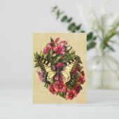 Carte postale papillon vintage (Debout devant)