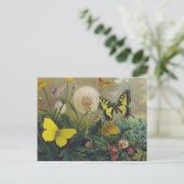 Carte postale papillon vintage (Debout devant)