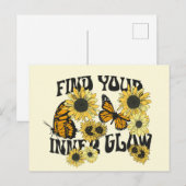 Carte Postale Papillon Vintage | Trouvez votre éclat intérieur (Devant / Derrière)