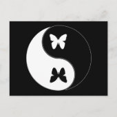Carte Postale Papillon Yin Yang (Devant)