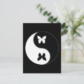 Carte Postale Papillon Yin Yang (Debout devant)