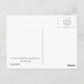 Carte Postale Papillon zèbre (Dos)