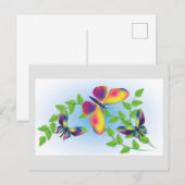 Carte Postale Papillons (Devant / Derrière)