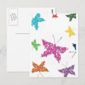 Carte Postale Papillons (Devant / Derrière)