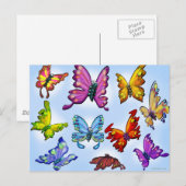 Carte Postale Papillons (Devant / Derrière)