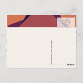 Carte Postale Papillons à coucher de soleil violet Kaleidoscope  (Dos)