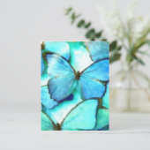 Carte Postale Papillons Aqua (Debout devant)