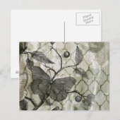 Carte Postale Papillons Arabesques I (Devant / Derrière)