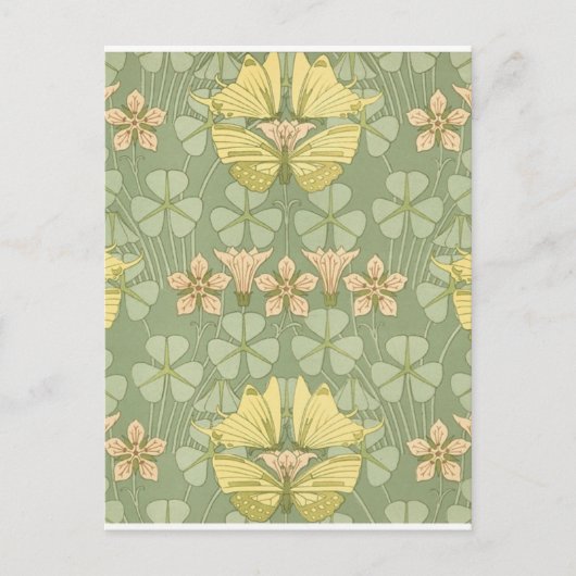 Carte Postale Papillons Art nouveau (Devant)