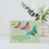 Carte Postale Papillons Avec Dit (Debout devant)