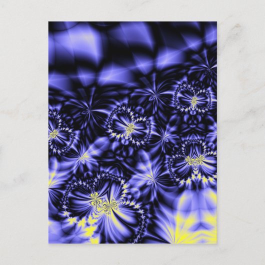 Carte Postale Papillons Bleus (Devant)