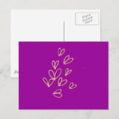 Carte Postale Papillons cardiaques (Devant / Derrière)