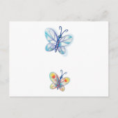 Carte Postale Papillons colorés mignons (Devant)