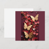Carte postale Papillons d'or (Devant / Derrière)