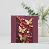 Carte postale Papillons d'or (Debout devant)