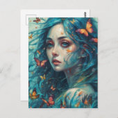 Carte Postale Papillons et blues série 1 (Devant / Derrière)