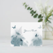 Carte Postale Papillons et marguerites (Debout devant)