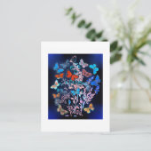 Carte Postale Papillons et papillons de nuit qui se débordent de (Debout devant)