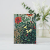Carte Postale Papillons et papillons Van Gogh Art (Debout devant)