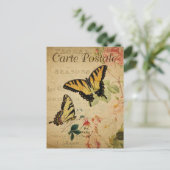 Carte Postale Papillons jaunes (Debout devant)