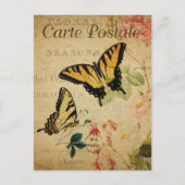 Carte Postale Papillons jaunes (Devant)