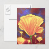 Carte Postale Papillons Jaunes Peinture Art - Multi (Devant / Derrière)