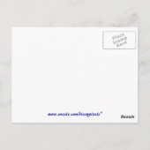 Carte Postale Papillons Merci note (Dos)