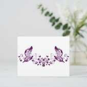 Carte Postale Papillons pourpres (Debout devant)