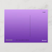 Carte Postale Papillons violets (Dos)