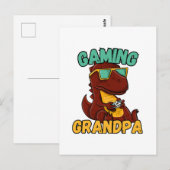 Carte Postale Papy des jeux vidéo (Devant / Derrière)
