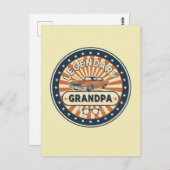 Carte Postale papy légendaire (Devant / Derrière)