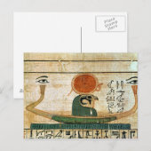 Carte Postale papyrus funéraire égyptien (Devant / Derrière)