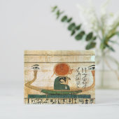 Carte Postale papyrus funéraire égyptien (Debout devant)