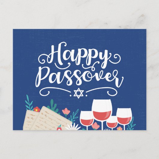 Carte Postale Pâque bleue (Devant)