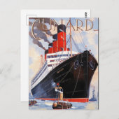 CARTE POSTALE PAQUEBOT CUNARD AQUITAINE (Devant / Derrière)