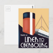 Carte Postale Paquebot pour Cherbourg (Devant / Derrière)