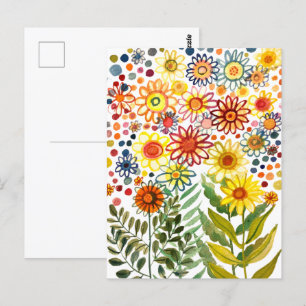 Carte Postale Pâquerettes