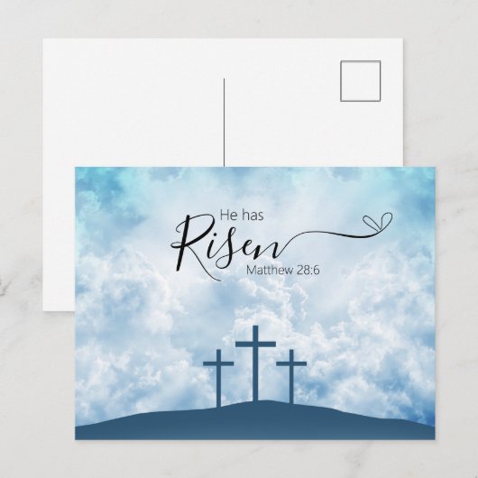 Carte Postale Pâques (Devant / Derrière)