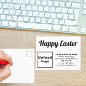 Carte postale Pâques blanc