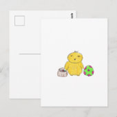 Carte Postale Pâques de poulet (Devant / Derrière)