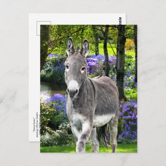 Carte Postale "Pâques douces" (Devant / Derrière)