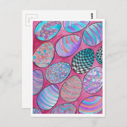 Carte Postale Pâques GraphiZen (Devant / Derrière)